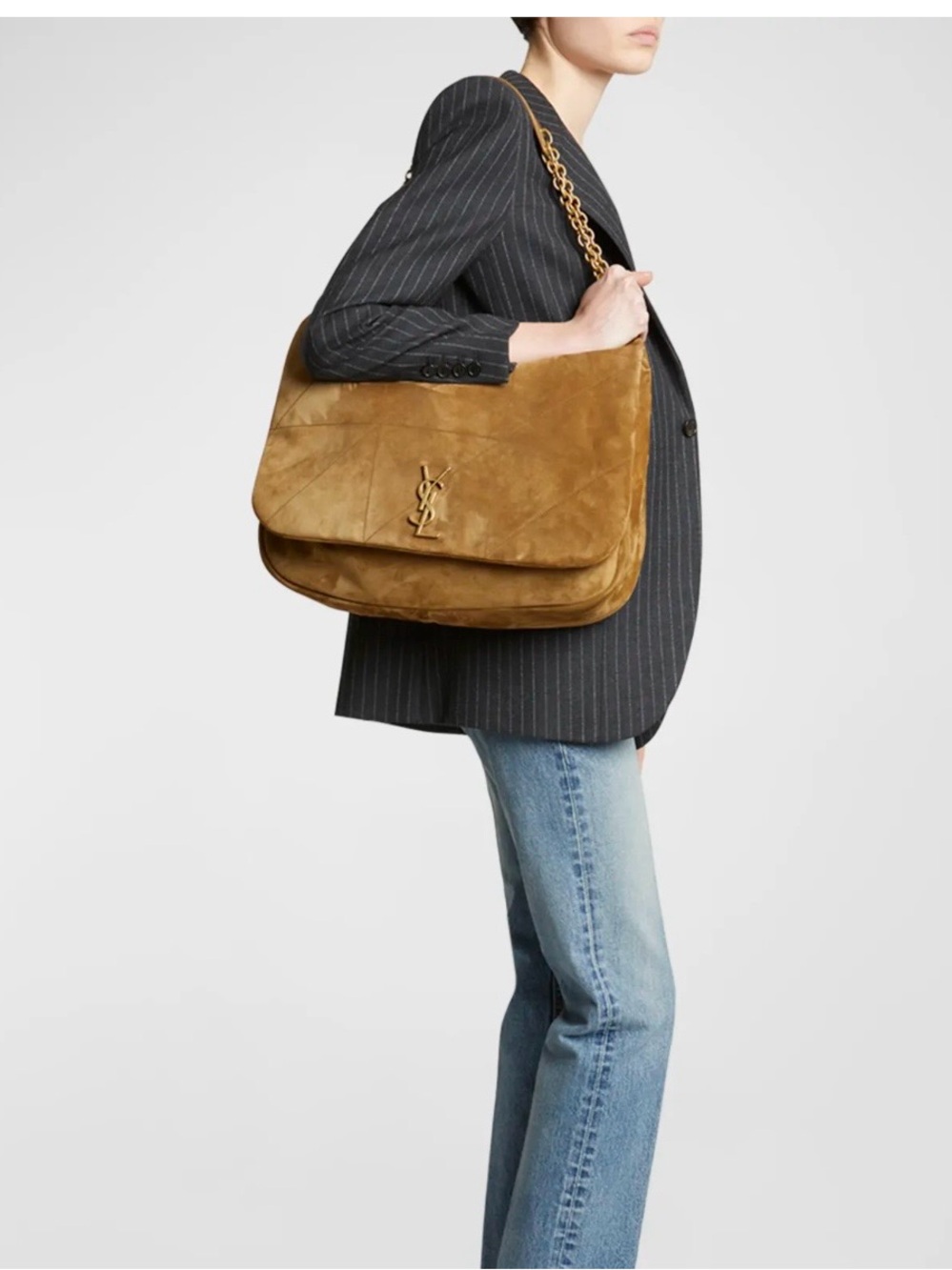 UNBRANDED Messenger Bag with Gold Chain Strap - Picture 8 of 9